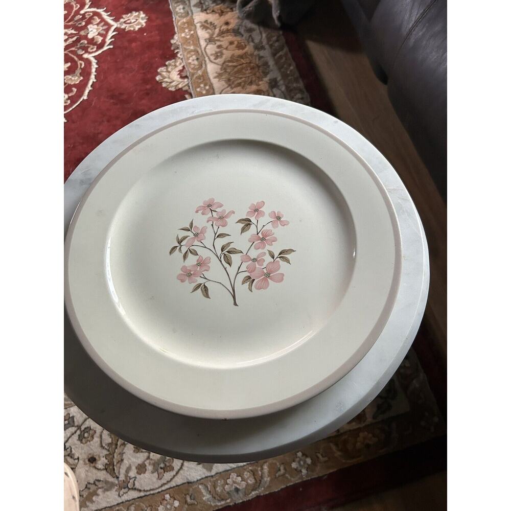 Vtg Edwin Knowles 12” Platter dogwood